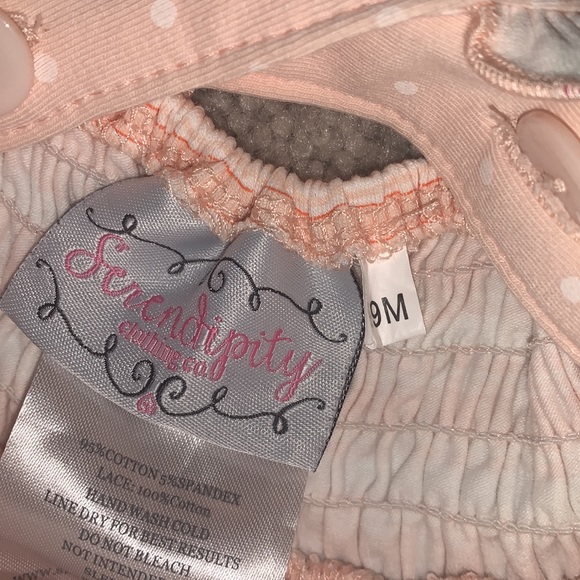 Serendipity 🌹 pink rose bubble romper size 9M *EUC* - Picture 3 of 3